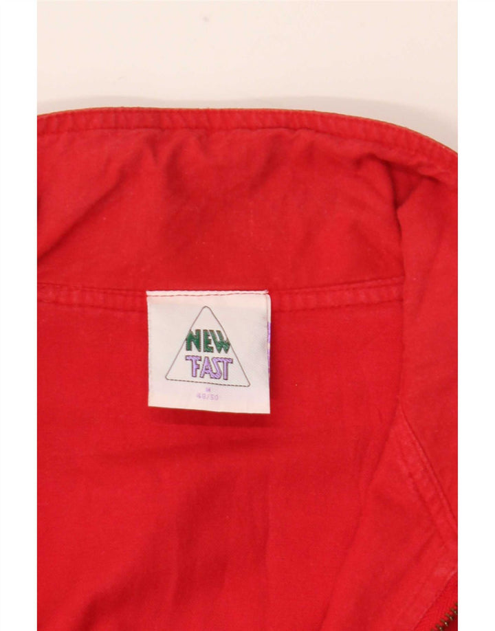 C&A Herre New Fast Military Anorak Jacket EU 48/50 Medium Red Cotton