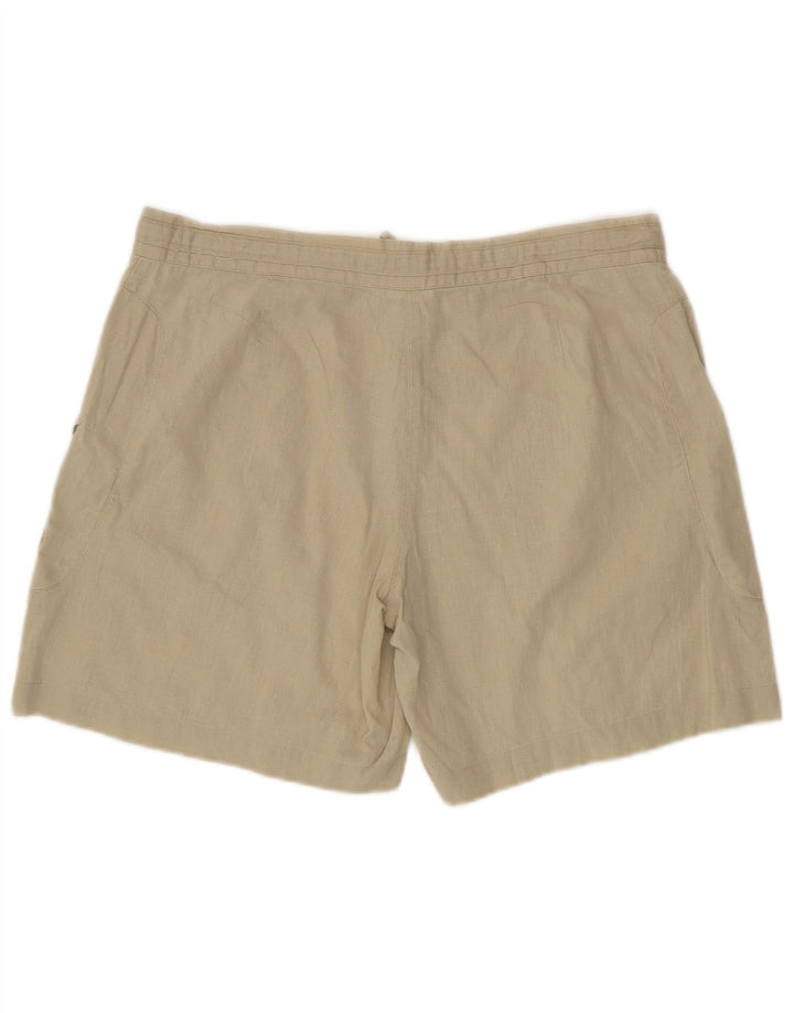 Sergio Tacchini Dame Cargo Shorts IT 46 Large W34 Green Linen