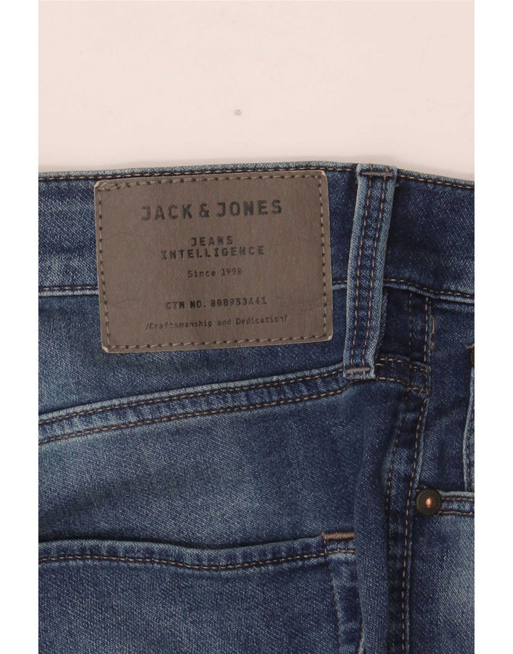 Jack & Jones denimshorts til mænd Small W32 blå bomuld