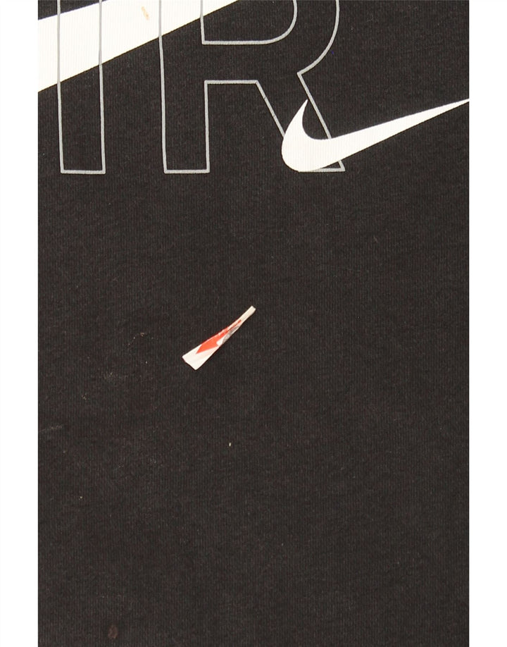 Nike grafisk sweatshirt til mænd, lille sort bomuld