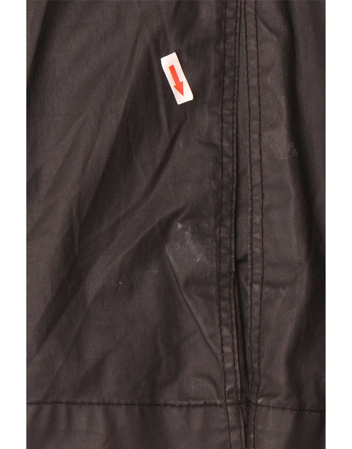 KHUJO Trench Coat til kvinder UK 18 XL Sort Polyester