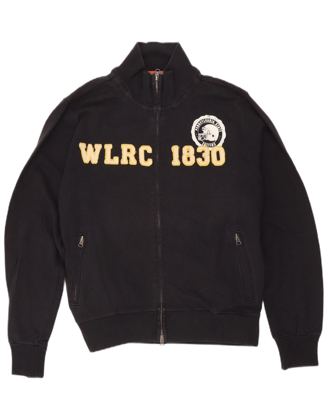 Woolrich Herre grafisk træningsdragt Topjakke Medium Sort Bomuld