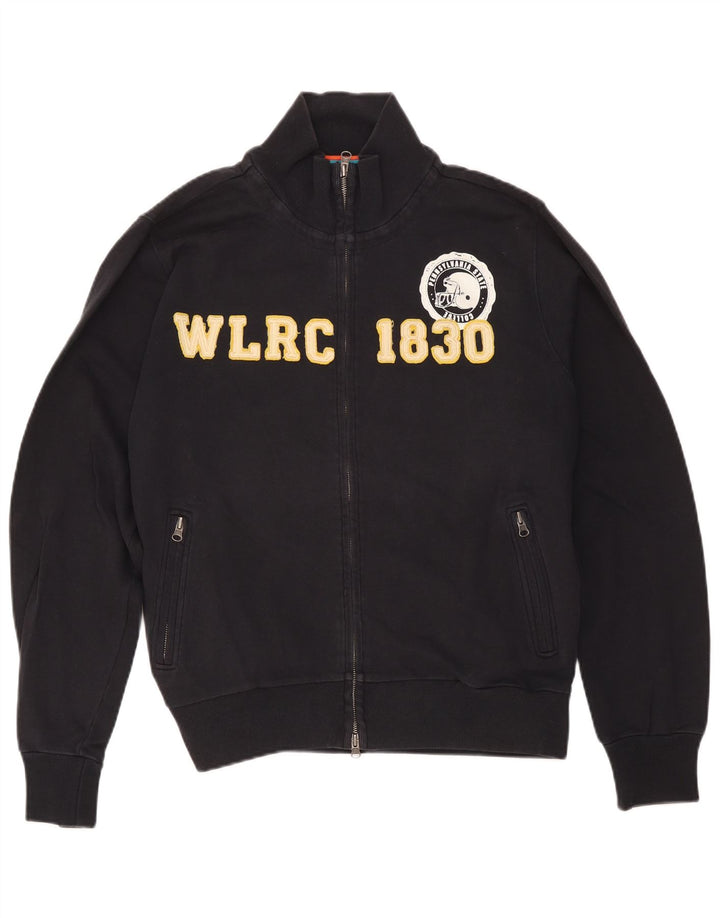 Woolrich Herre grafisk træningsdragt Topjakke Medium Sort Bomuld