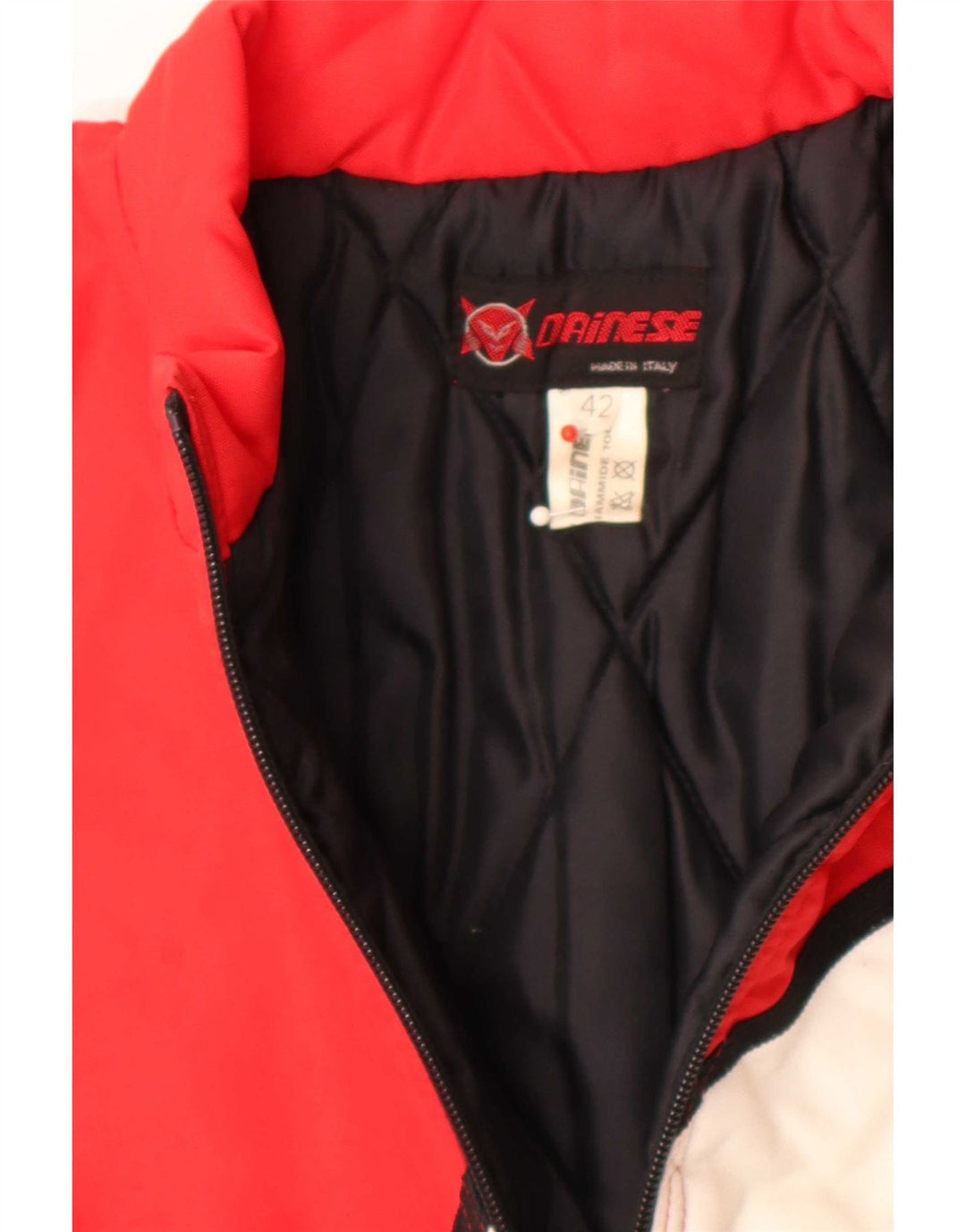 Dainese Herre grafisk racerjakke IT 42 XS Rød Colourblock Polyamid