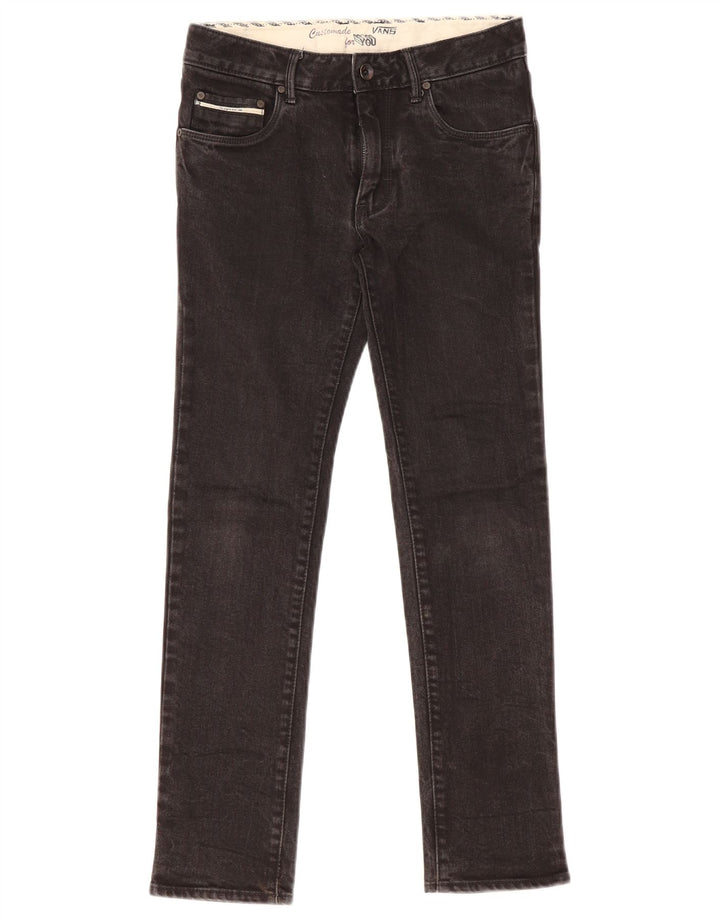 Vans Dame Slim Jeans W26 L27 Sort Bomuld