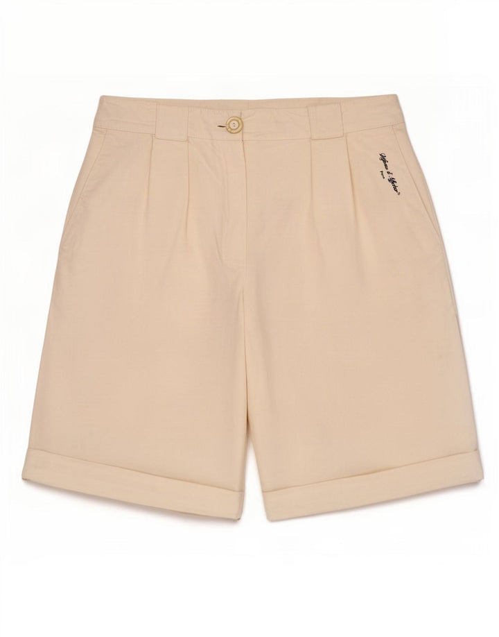 Vintage Kvinders Pegged Chino Shorts Medium W28 Off White