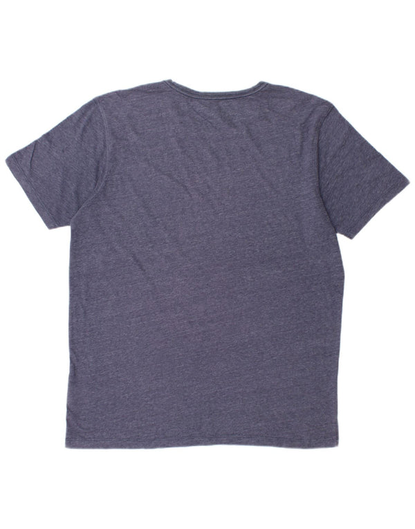 ANIMAL Herre Grafisk T-Shirt Top Stor Marineblå Polyester