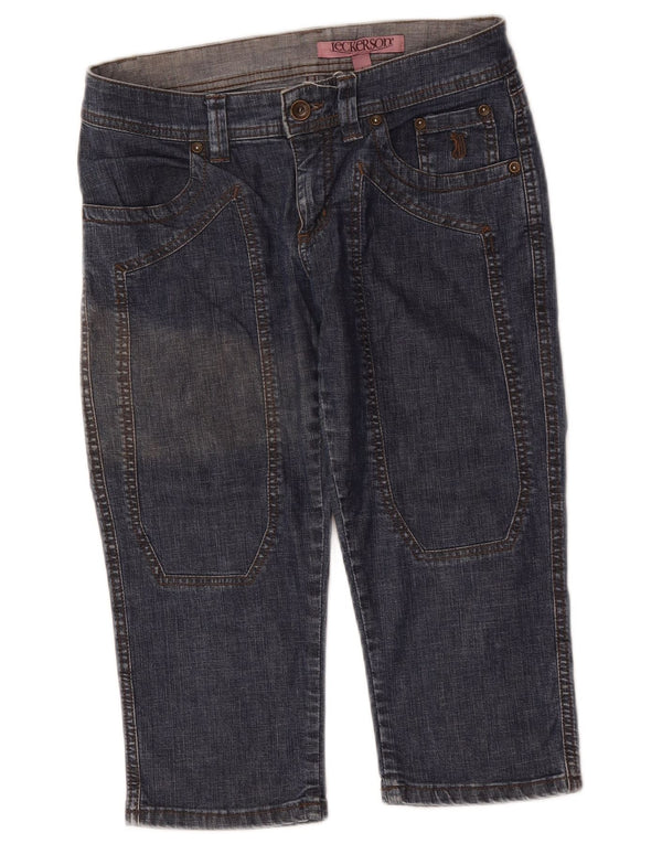 Jeckerson Womens Bermuda denimshorts W27 Små blå bomuld