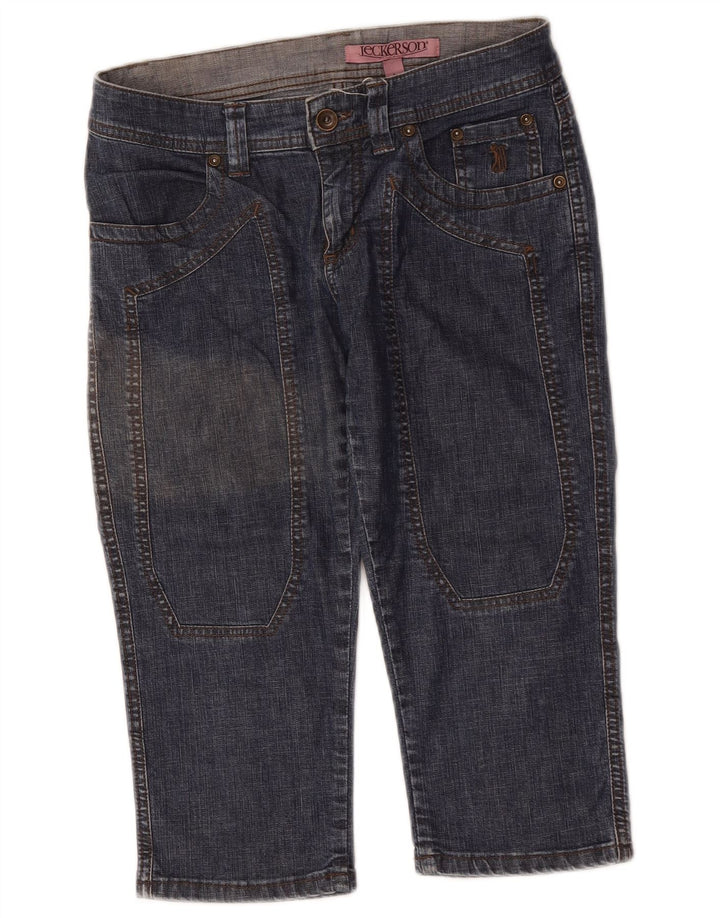 Jeckerson Womens Bermuda denimshorts W27 Små blå bomuld
