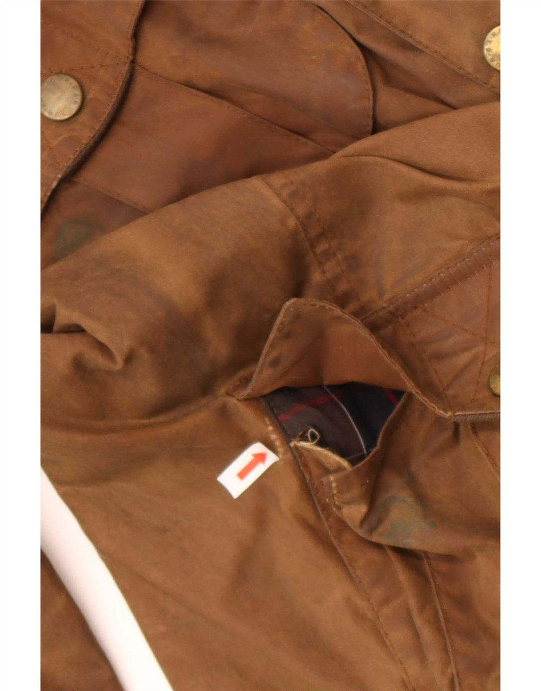 Barbour Herre vokset bomuldsjakke UK 38 Medium Brown