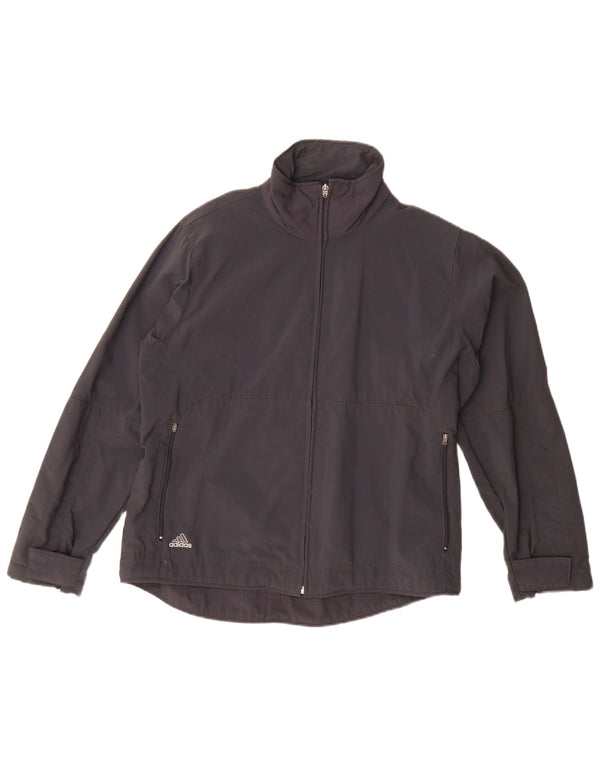 Adidas Womens Bomber Jacket UK 14 Large Black Polyamide