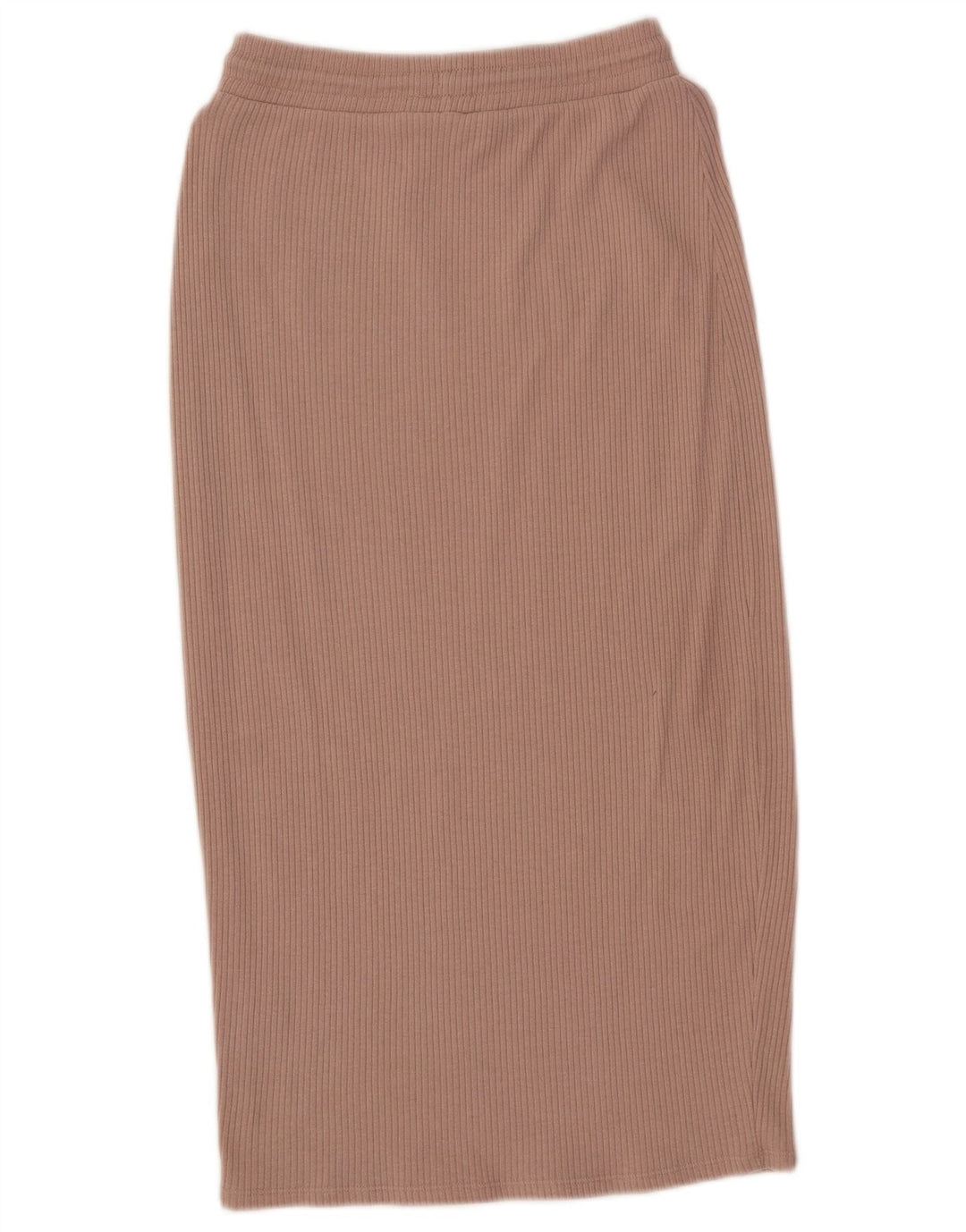 Zara Dame Højtalje Midi Nederdel Medium W28 Pink Polyester