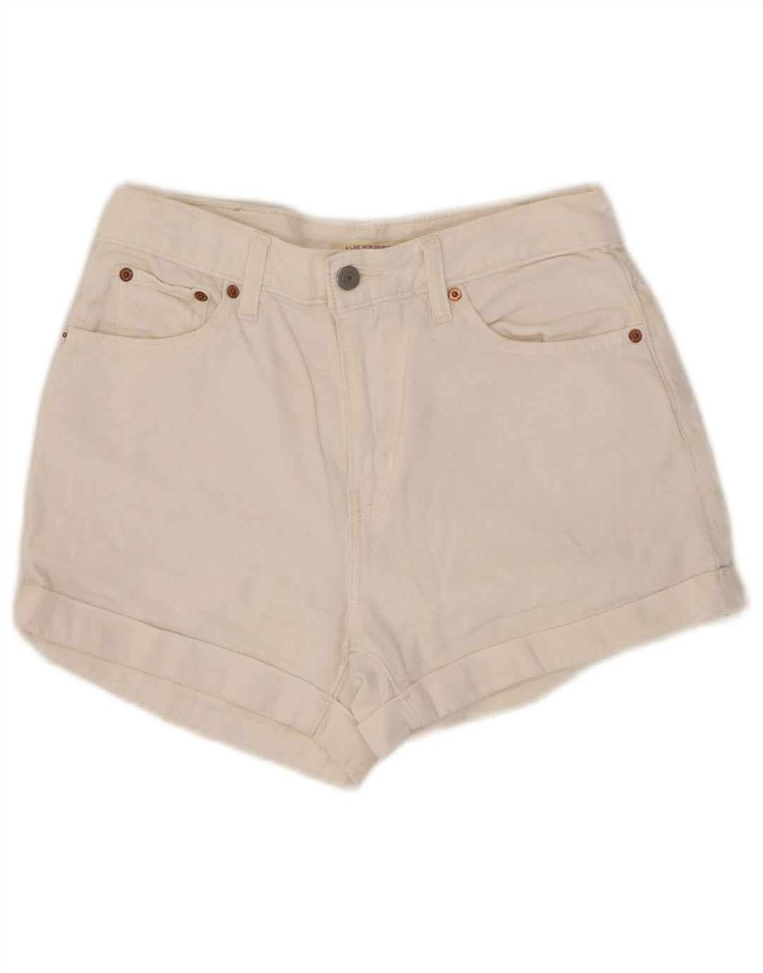 Levi's denimshorts til kvinder W27 Small White