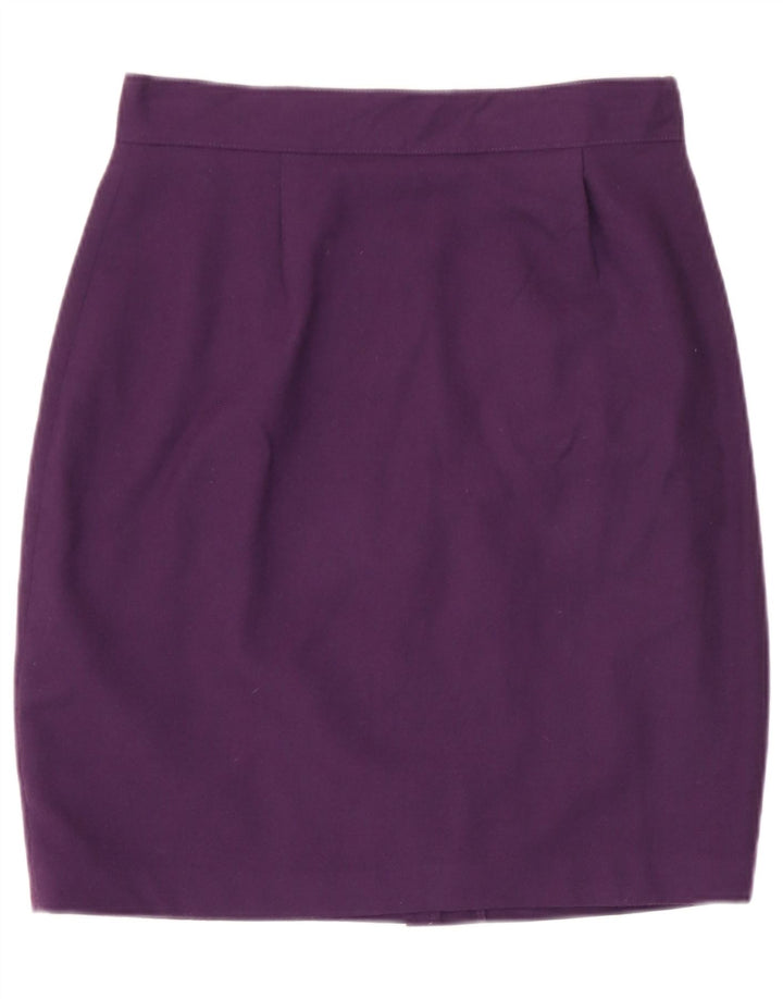 Benetton Pencil Nederdel til kvinder IT 44 Medium W28 Lilla Uld
