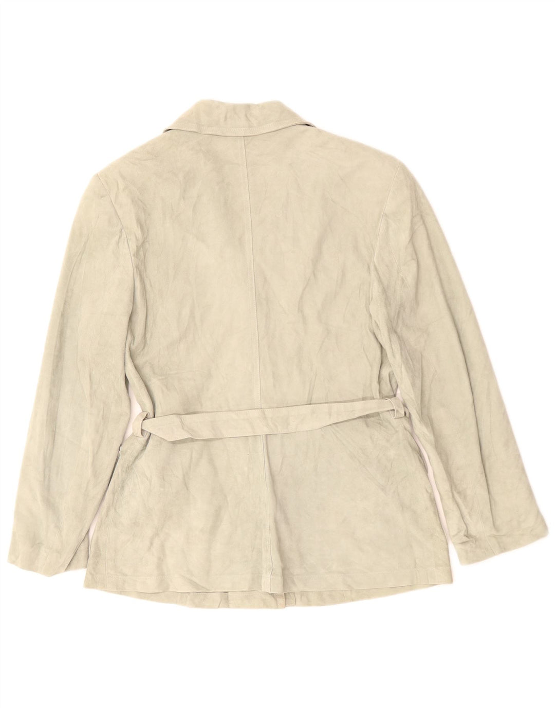 Pollini Dame 3-knaps Ruskind Blazer Jacket UK 14 Medium Green