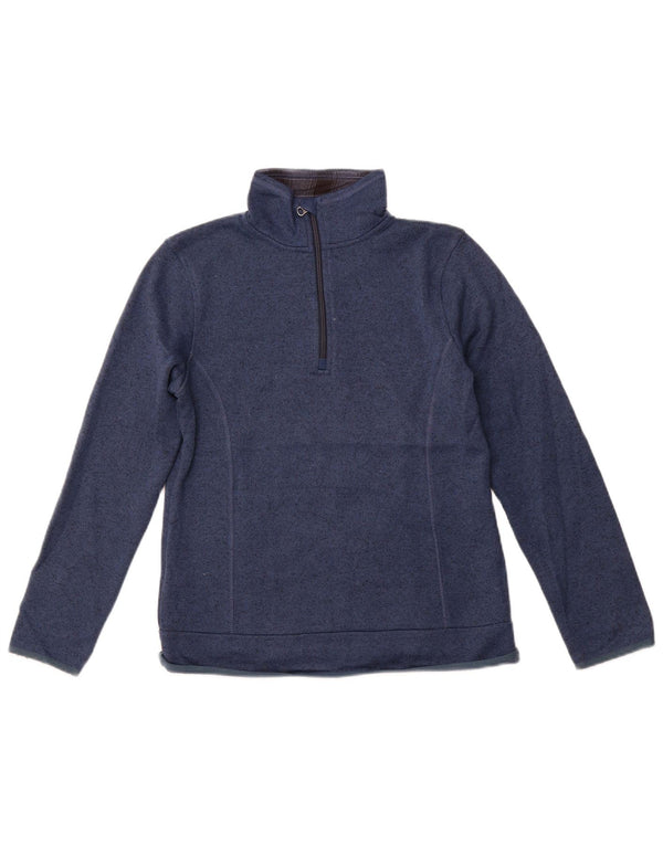 EDDIE BAUER Sweatshirt med lynlås til kvinder DK 10 Small Blue Flecked