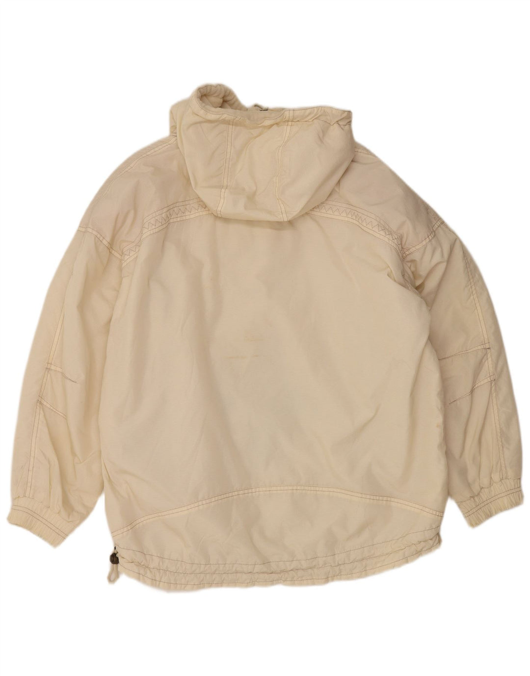 Silvy Dame Hætte Anorak Jakke EU 38 Medium Off White Paisley