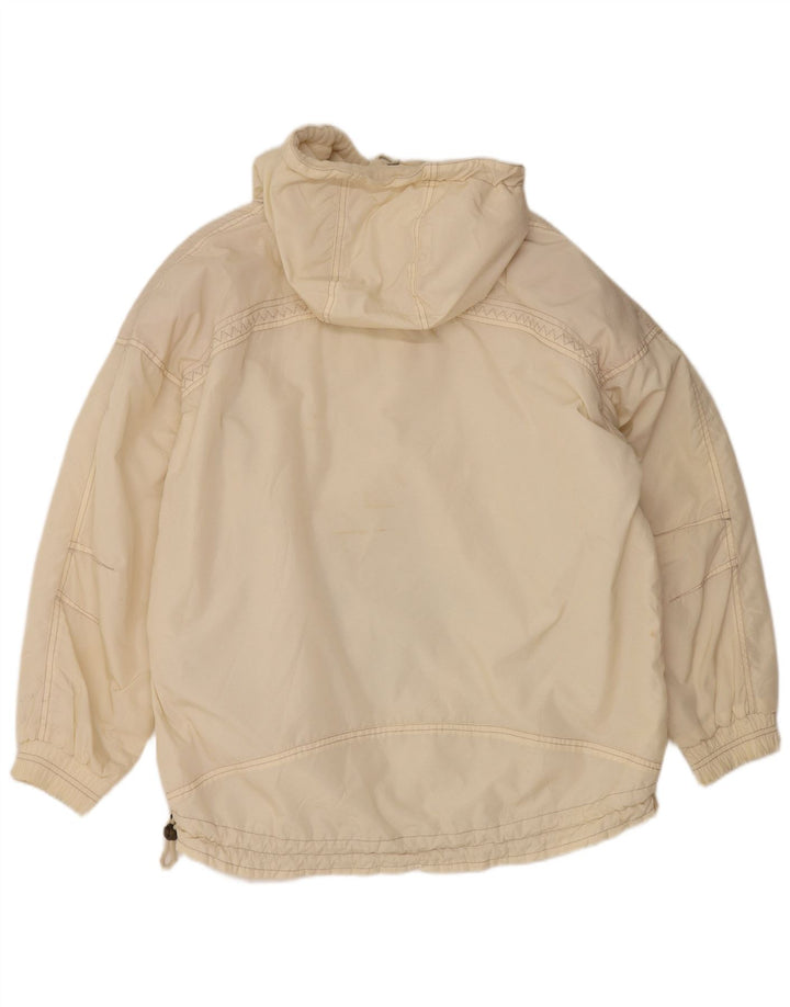 Silvy Dame Hætte Anorak Jakke EU 38 Medium Off White Paisley