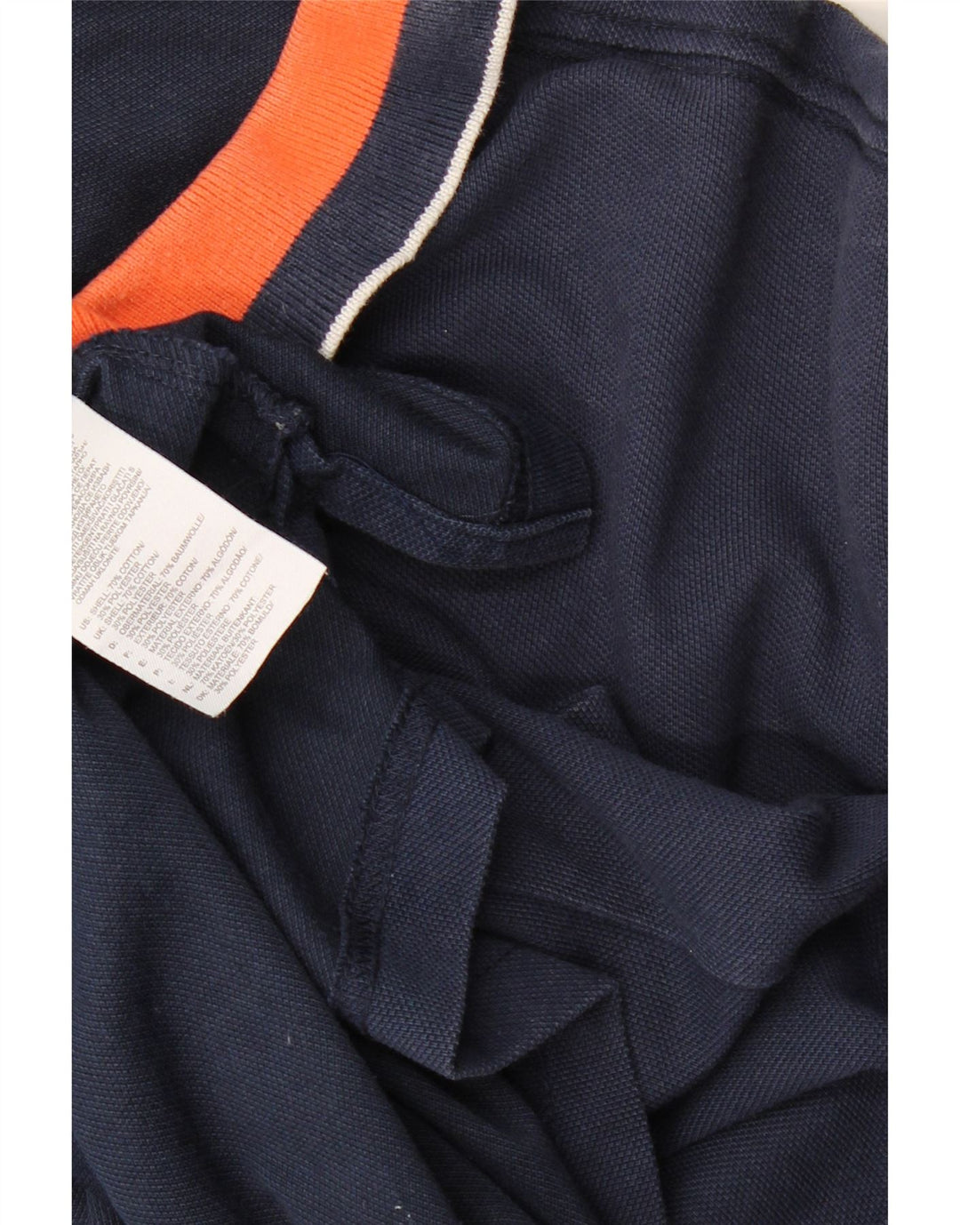 ADIDAS Poloskjorte til mænd 3XL Navyblå Colourblock Bomuld