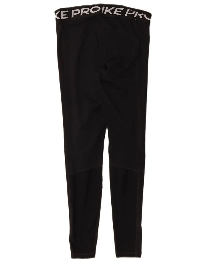 Fila Dame Dri Fit Grafiske Leggings UK 12 Medium Sort Polyester