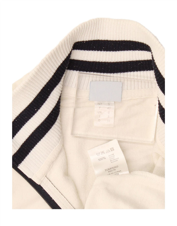 Arena Dame træningsdragt Topjakke UK 10 Small White Bomuld