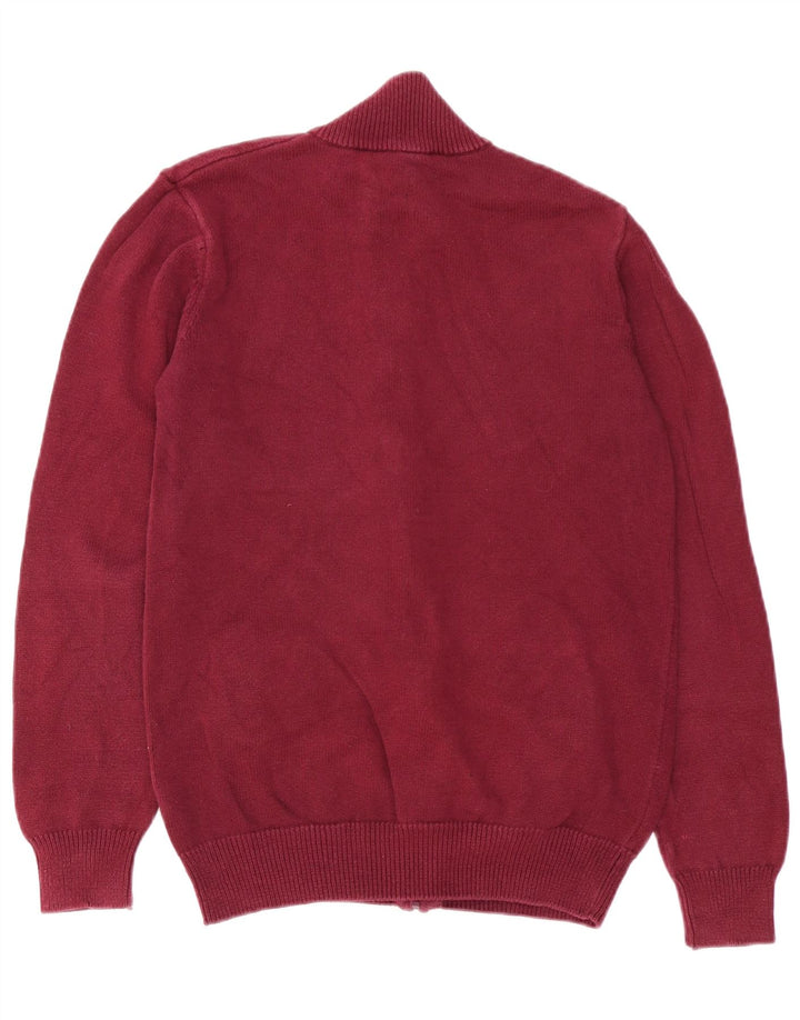 Besætningstøj Herre cardigan sweater Medium Bourgogne bomuld