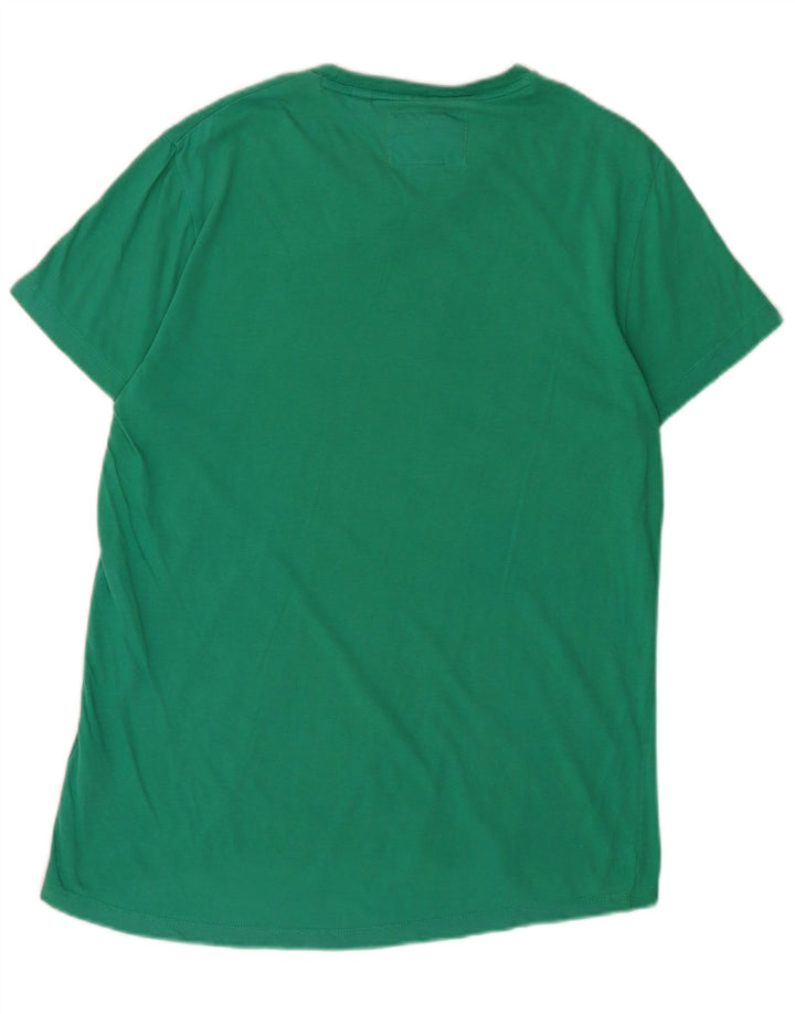 SUPERDRY Herre T-Shirt Top Stor Grøn Bomuld