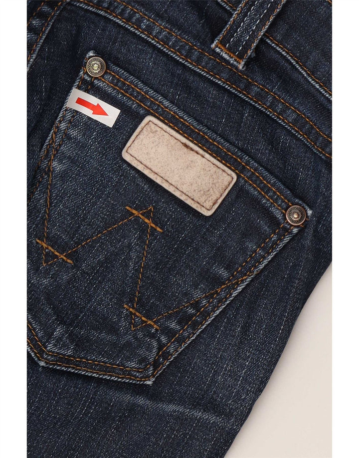 Wrangler Dame Lia Slim Jeans W27 L34 Marineblå Bomuld