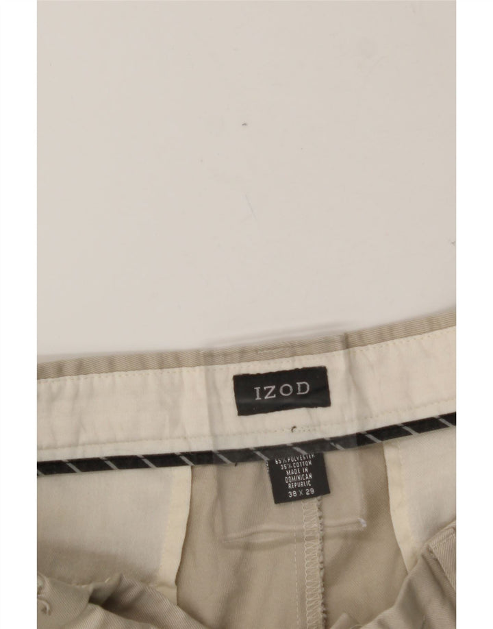IZOD Mens Pegged Chino Trousers W38 L29 Beige Polyester Vintage Izod and Second-Hand Izod from Messina Hembry 