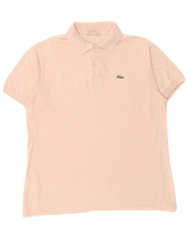 LACOSTE Mens Polo Shirt Size 5 Large Pink