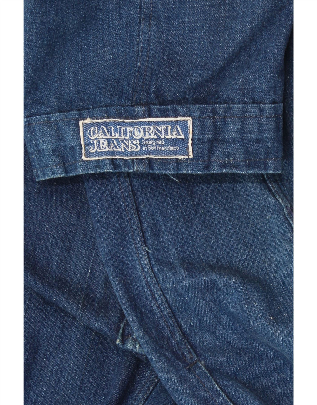 VINTAGE Dame Denim Kjole UK 12 Medium Blue