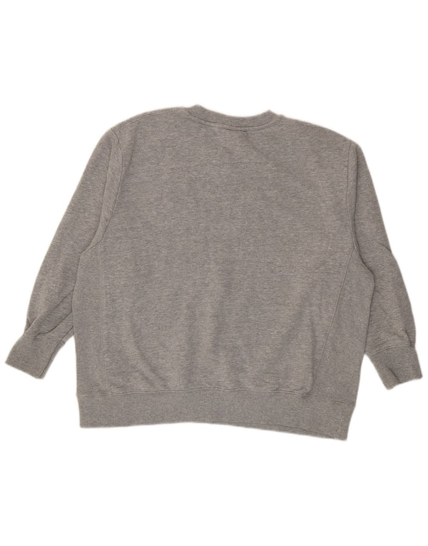 Zara Womens Harvard Graphic Oversized Sweatshirt Jumper UK 10 Small Grå