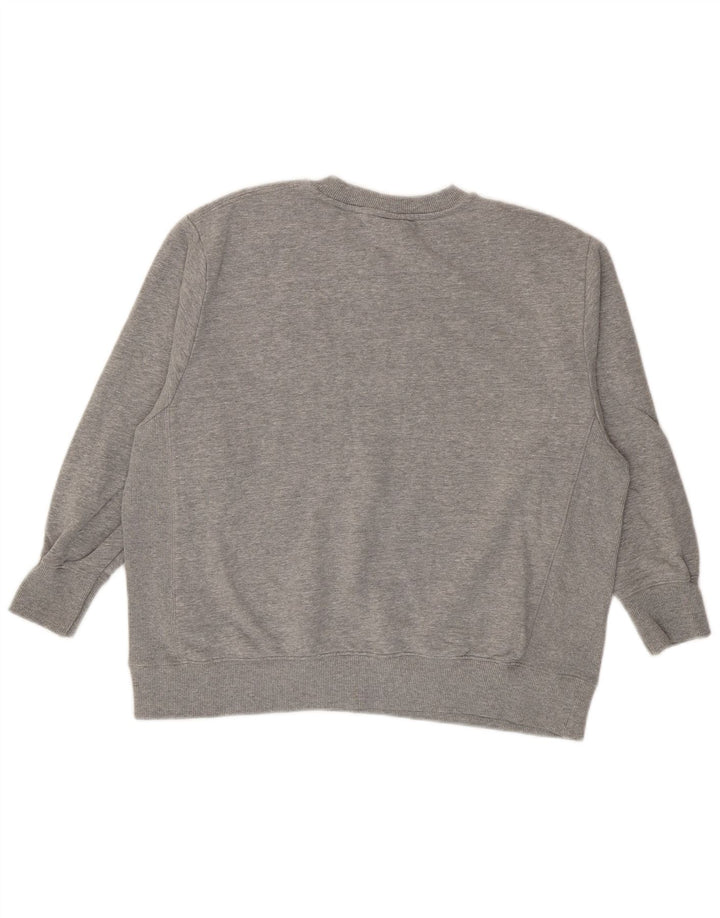 Zara Womens Harvard Graphic Oversized Sweatshirt Jumper UK 10 Small Grå
