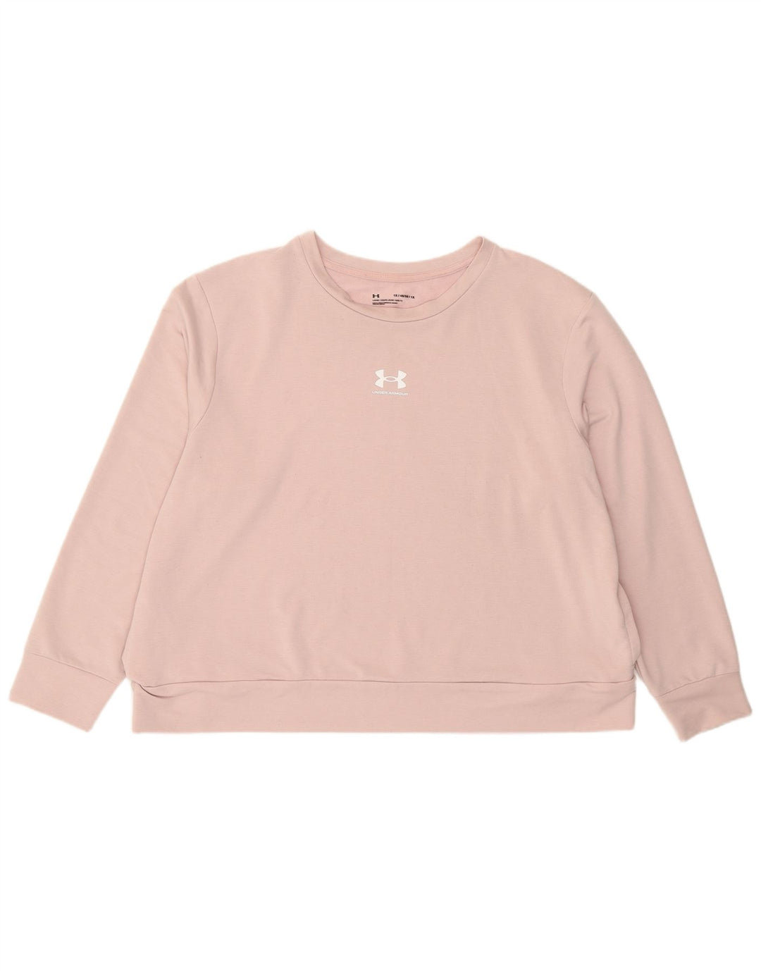 Under Armour Dame Grafisk Oversized Sweatshirt Jumper UK 18 XL Pink