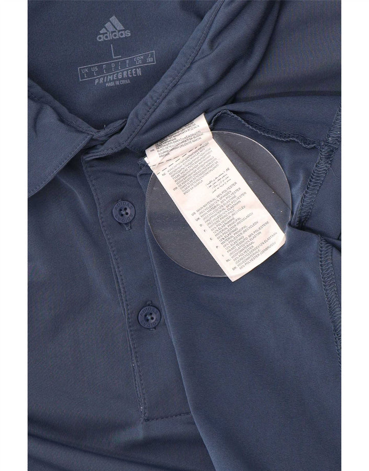 Adidas Poloskjorte til mænd Stor marineblå polyester