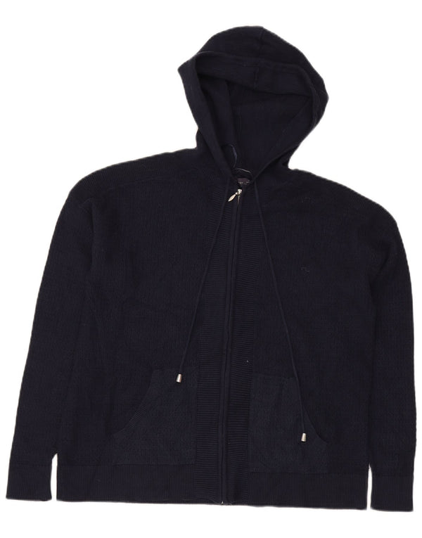 MARKS & SPENCER Dame Loose Fit Cardigan Sweater UK 14 Medium Navy Blue