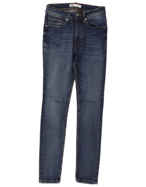 Zara Herre Skinny Jeans EU 36 XS W28 L29 Blå Bomuld
