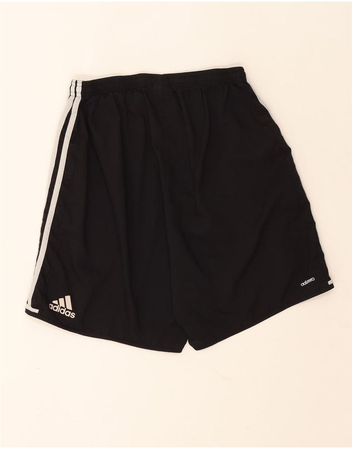 Adidas Herre Climalite grafiske sportsshorts store sorte polyester