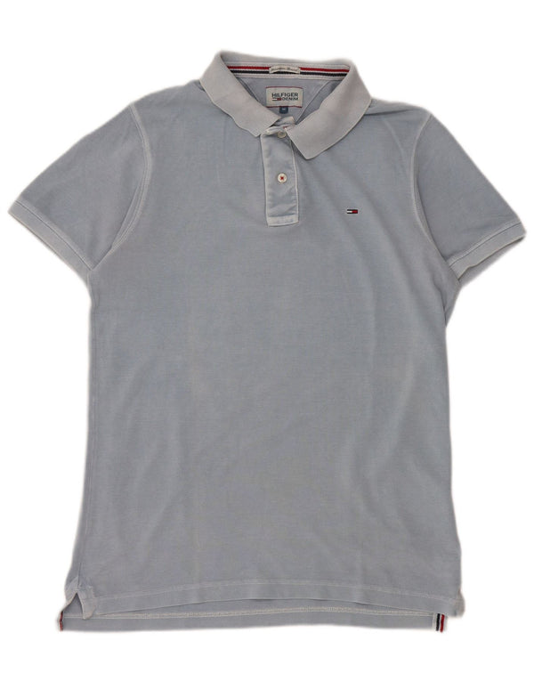 Tommy Hilfiger Herre poloshirt Medium Blue Bomuld