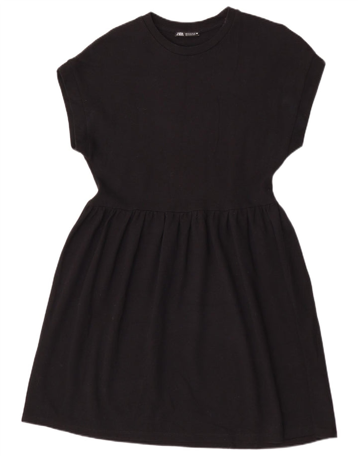 Zara Dame A-Line Kjole UK 12 Medium Sort