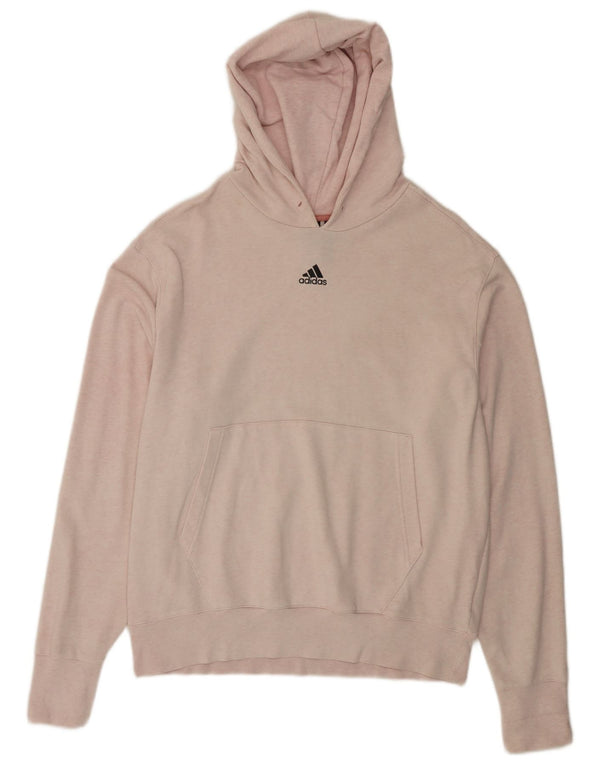 ADIDAS Hættetrøje til mænd Large Pink Bomuld