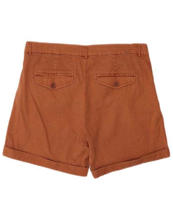 Benetton Chino Shorts til kvinder UK 10 Small W30 Brown Bomuld