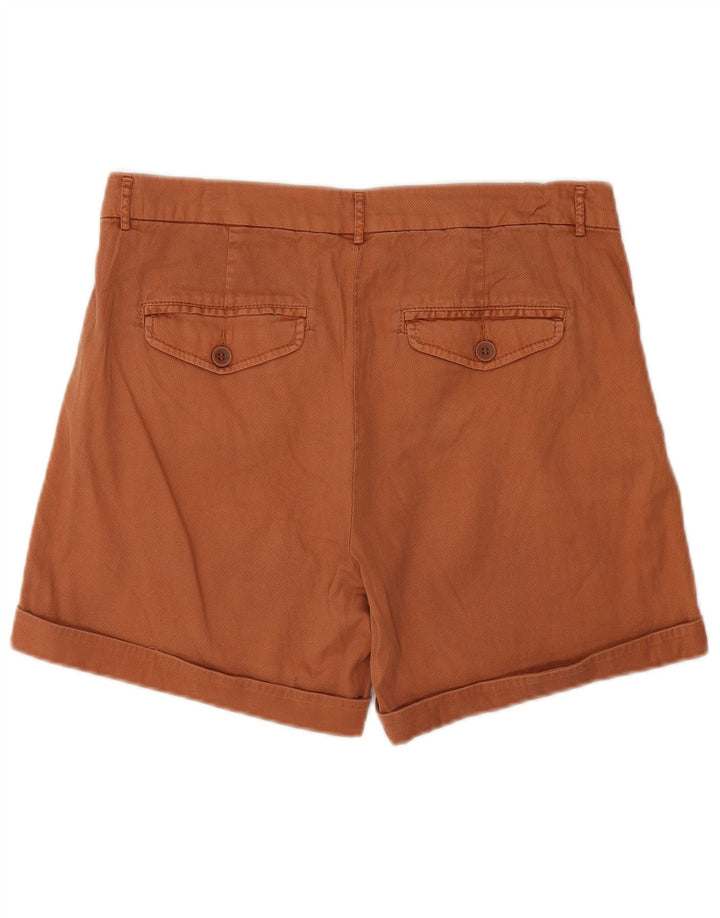 Benetton Chino Shorts til kvinder UK 10 Small W30 Brown Bomuld