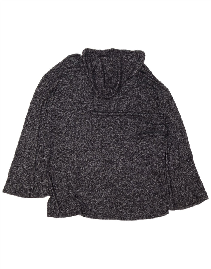 MOSSIMO Dame Longline Bluse Top UK 16 Large Grey Flecked Rayon