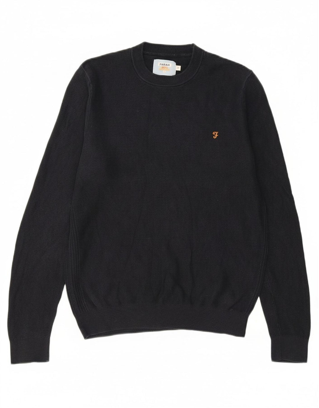 FARAH Mens Crew Neck Jumper Sweater Medium Navy Blue
