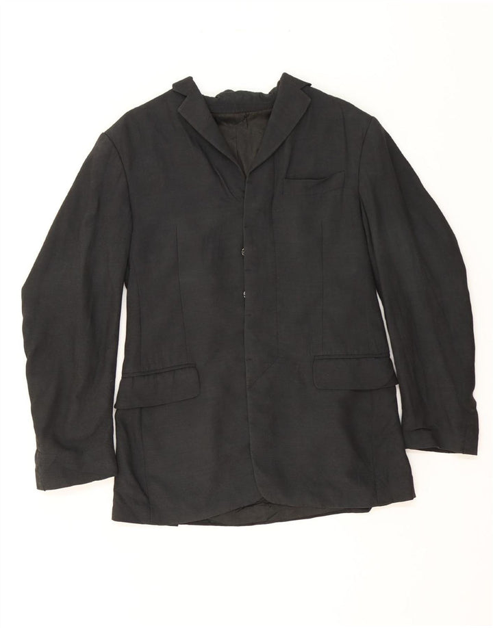 DOLCE & GABBANA Mens 2 Button Blazer Jacket IT 46 Small Black Viscose Vintage Dolce & Gabbana and Second-Hand Dolce & Gabbana from Messina Hembry 