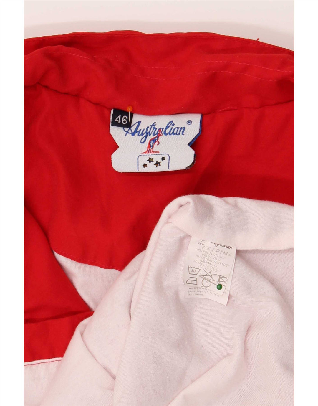 AUSTRALIAN L'ALPINA Dame træningsdragt Topjakke IT 46 Stor rød polyester