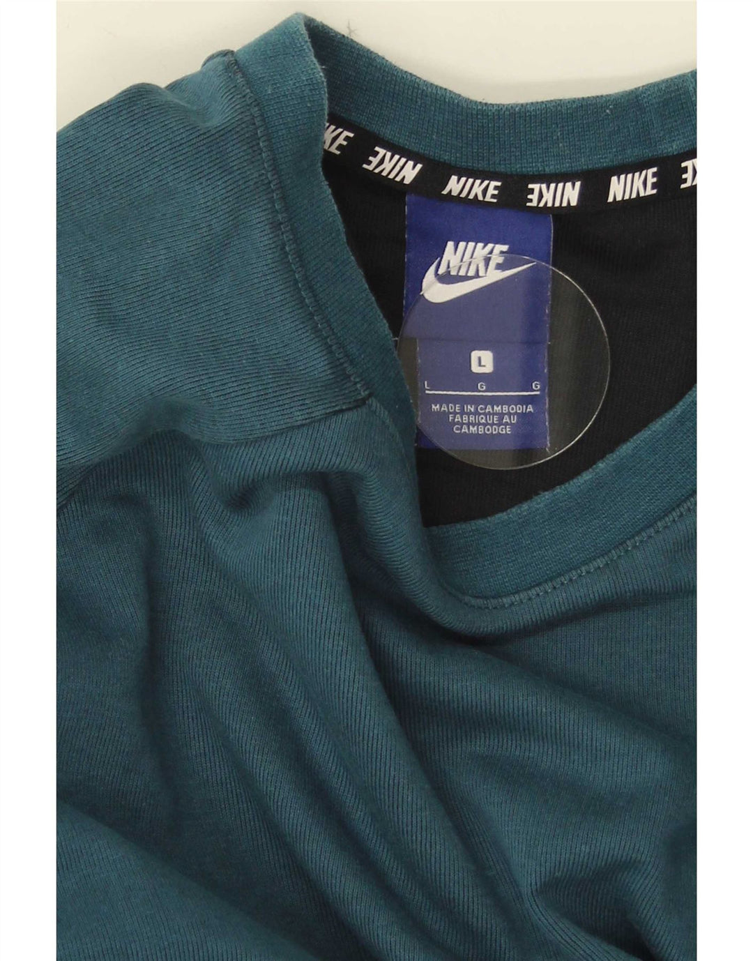 Nike Sweatshirt Jumper til mænd Large Blue Colourblock