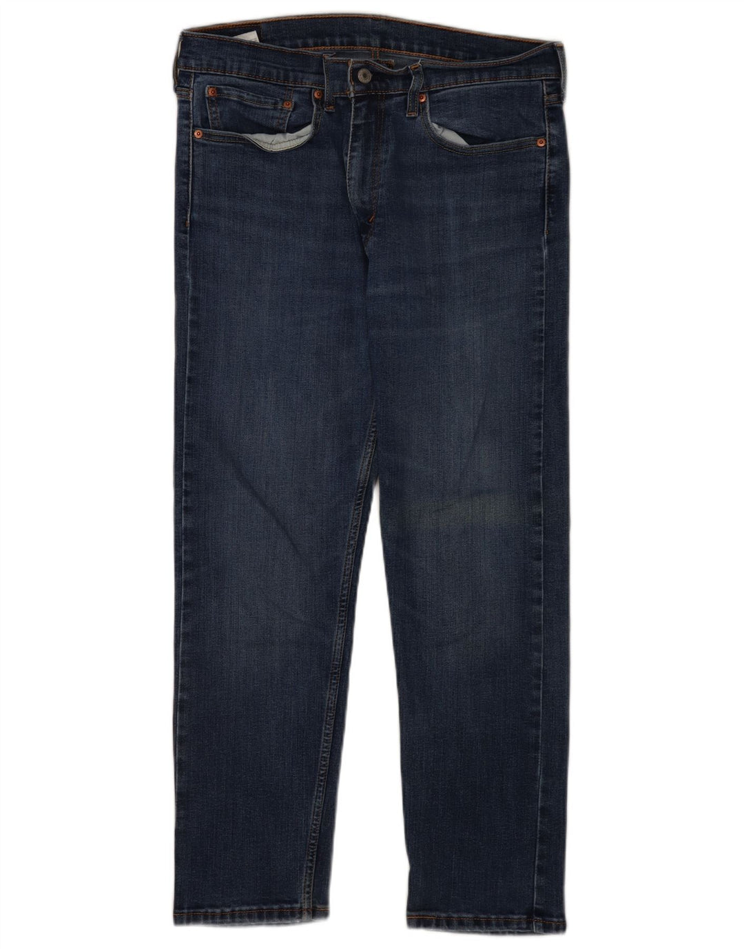 Levi's Herre 502 tilspidsede jeans W34 L30 blå bomuld