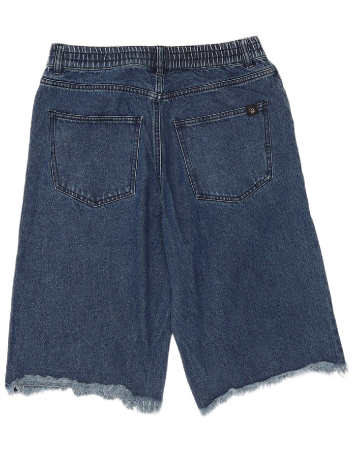 Billige Mandag Herre Denim Bermuda Shorts W29 Small Navy Blue Bomuld
